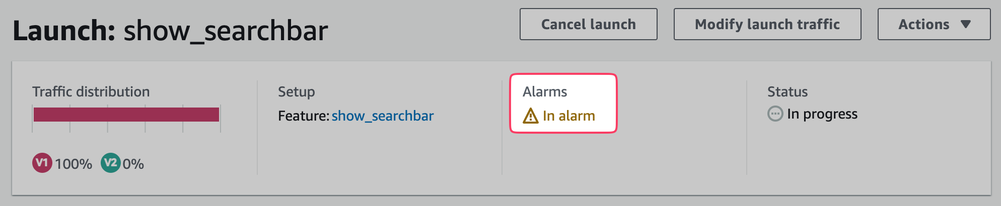 Evidently Launch Alarm