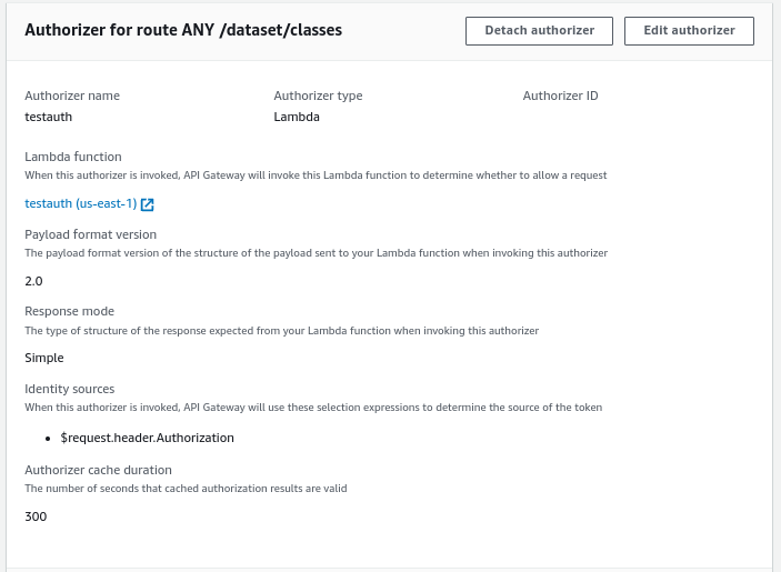 Lambda Authorizer API Gateway Configuration