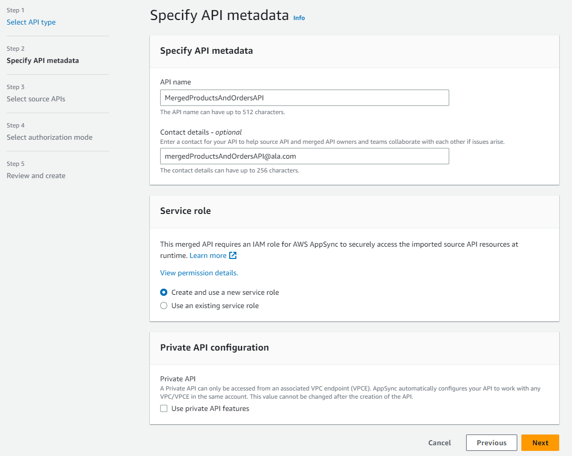 Merged API metadata