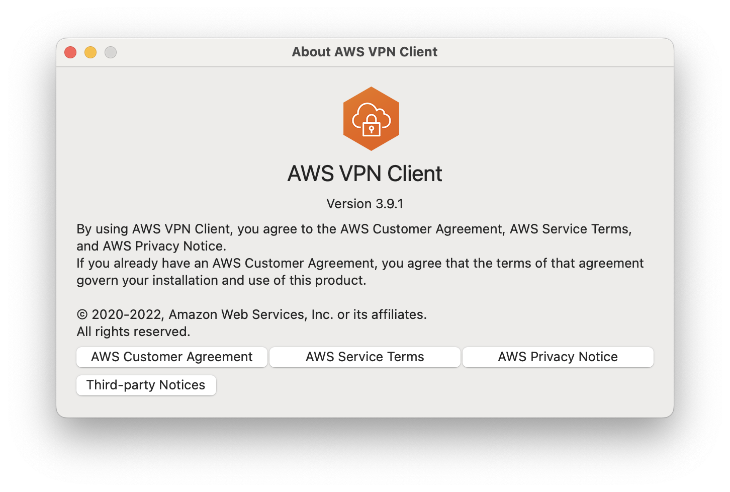AWS VPN Client V3.91