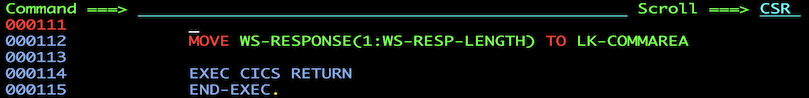 COBOL Response