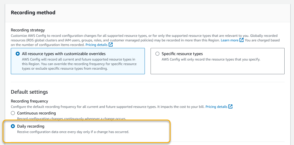 AWS Config now supports periodic recording: Efficiently scale your change tracking